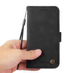 For Samsung Galaxy A32 4G (EU) Leather Wallet Cases Skin Touch Phone Cover Stand with Strap