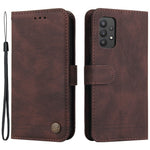 For Samsung Galaxy A32 4G (EU) Leather Wallet Cases Skin Touch Phone Cover Stand with Strap