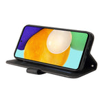 For Samsung Galaxy A52 5G / 4G / A12 Leather Wallet Cases Skin Touch Phone Cover Stand with Strap