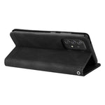 For Samsung Galaxy A52 5G / 4G / A12 Leather Wallet Cases Skin Touch Phone Cover Stand with Strap