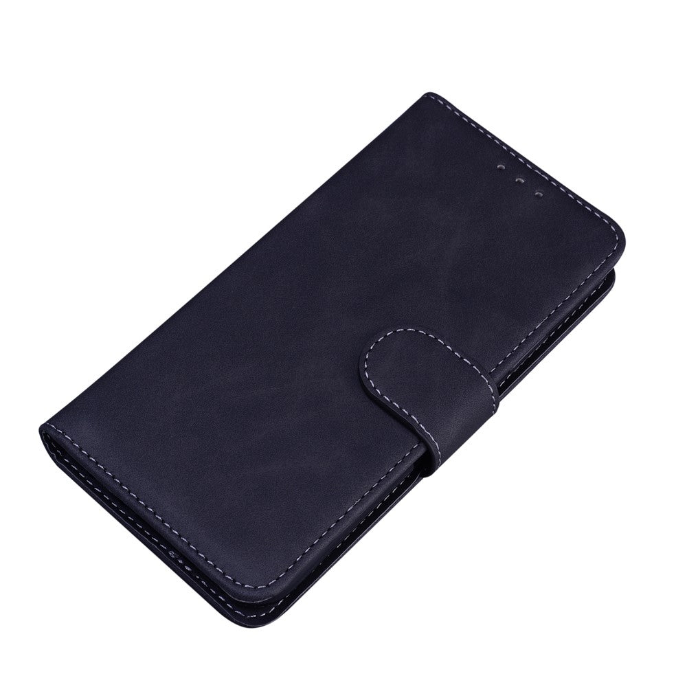 Stødsikkert beskyttende telefoncover i kvalitetslæder med stander og pung til Samsung Galaxy A03s (164,2 mm)