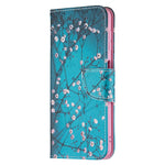 Pungcover med mønsterprint i PU-læder til Samsung Galaxy A22 4G (EU-version)
