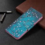 Pungcover med mønsterprint i PU-læder til Samsung Galaxy A22 4G (EU-version)