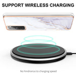 TPU-skal med IMD-marmormönster, elektropläterat bakstycke för Samsung Galaxy S20 FE 4G / 5G / S20 Lite / S20 FE 2022