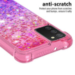 Gradient Quicksand Series Flydende Glitrende Blødt TPU Telefoncover til Samsung Galaxy A03s (164.2mm)