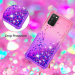 Gradient Quicksand Series Flydende Glitrende Blødt TPU Telefoncover til Samsung Galaxy A03s (164.2mm)