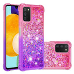 Gradient Quicksand Series Flydende Glitrende Blødt TPU Telefoncover til Samsung Galaxy A03s (164.2mm)