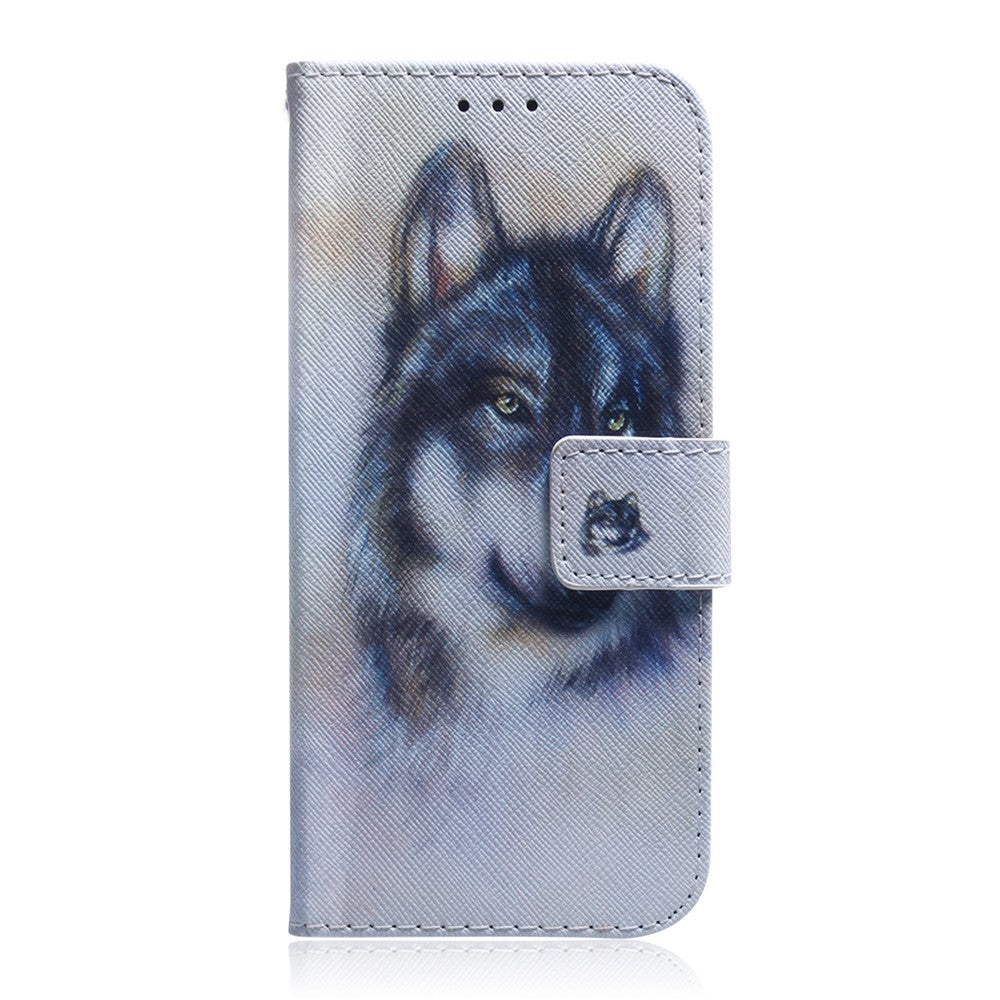 Pattern Printing Design Stand Flip Magnetic Clasp PU Wallet Phone Case for Samsung Galaxy S22 5G