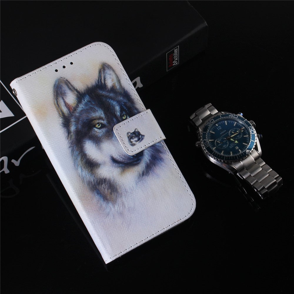Pattern Printing Design Stand Flip Magnetic Clasp PU Wallet Phone Case for Samsung Galaxy S22 5G