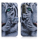 Pattern Printing Design Stand Flip Magnetic Clasp PU Wallet Phone Case for Samsung Galaxy S22 5G