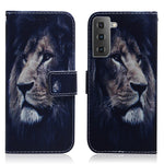 Pattern Printing Design Stand Flip Magnetic Clasp PU Wallet Phone Case for Samsung Galaxy S22 5G
