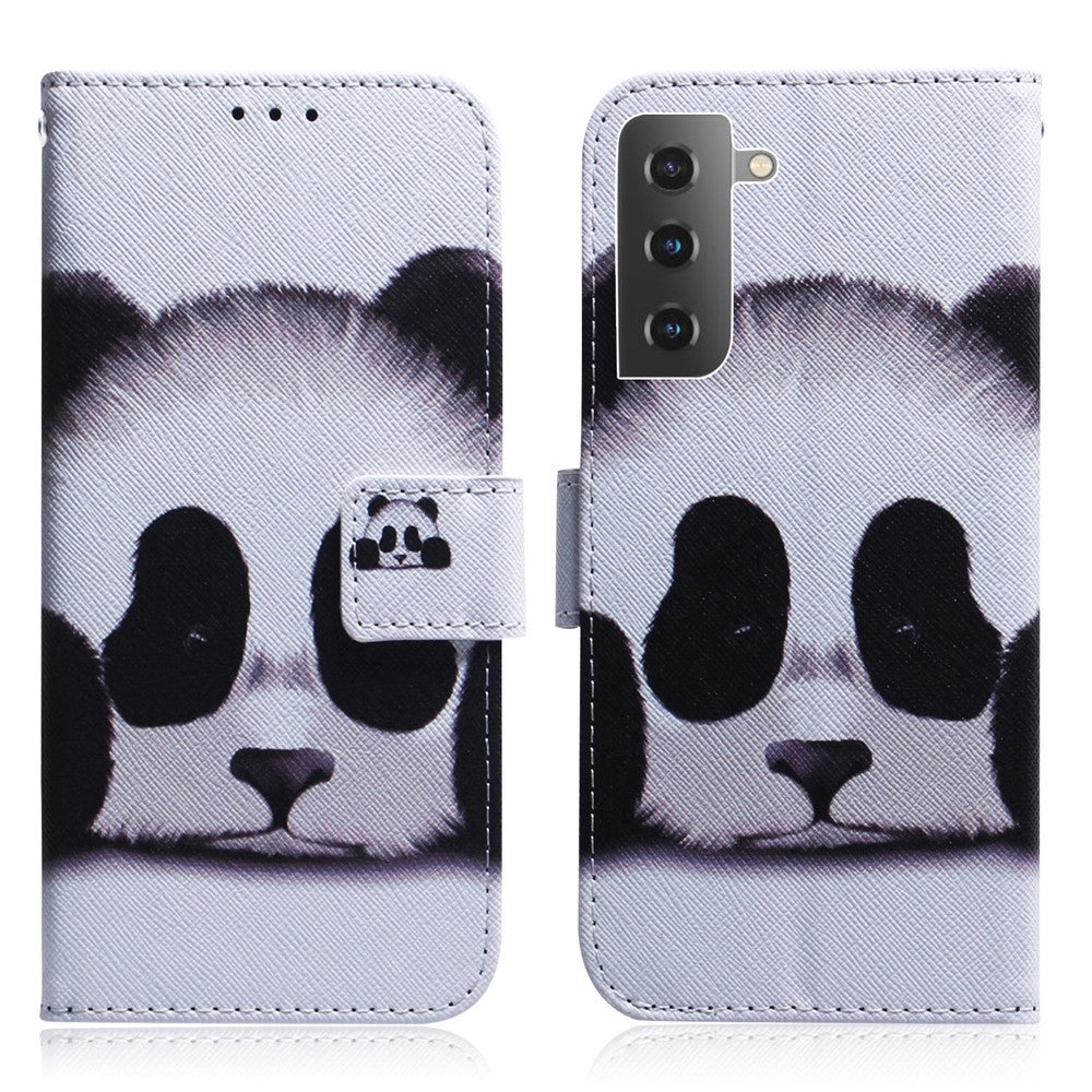 Pattern Printing Design Stand Flip Magnetic Clasp PU Wallet Phone Case for Samsung Galaxy S22 5G