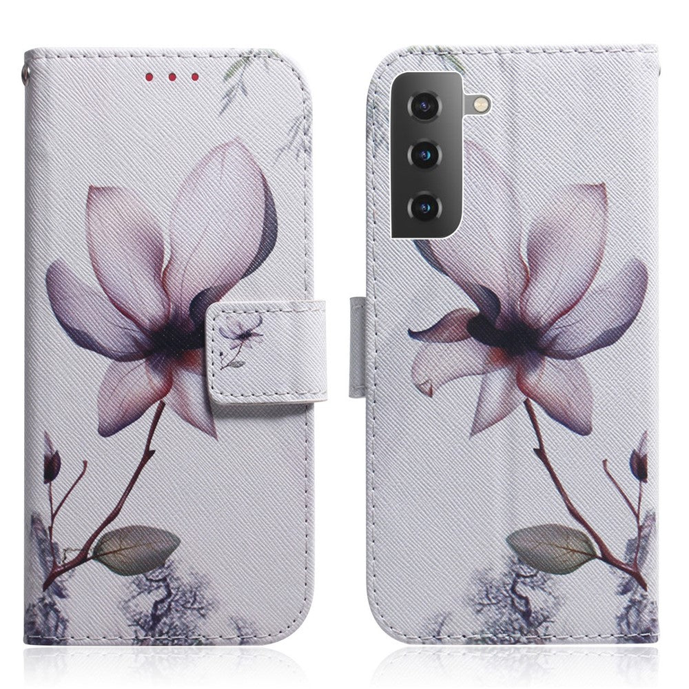Pattern Printing Design Stand Flip Magnetic Clasp PU Wallet Phone Case for Samsung Galaxy S22 5G