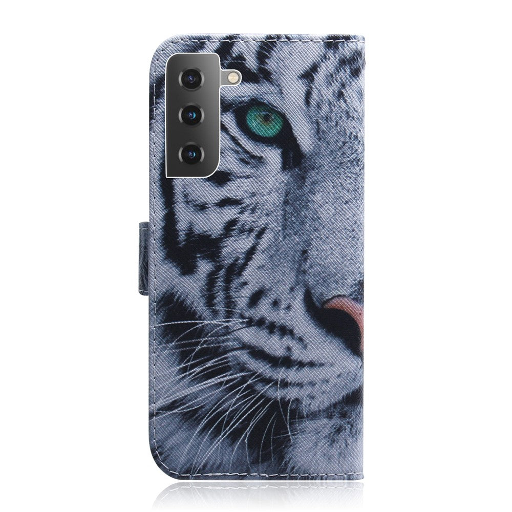 Full Stylish Pattern Printing Stand PU Leather Wallet Shockproof Flip Magnetic Case for Samsung Galaxy S22+ 5G