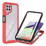 PC + TPU hybridcover med fuld dækning og PET-skærmbeskytter til Samsung Galaxy A22 4G (EU-version)