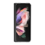 LC.IMEEKE Carbon Fiber Texture Splicing PU Leather Coated Folding Phone Case Shell for Samsung Galaxy Z Fold3 5G