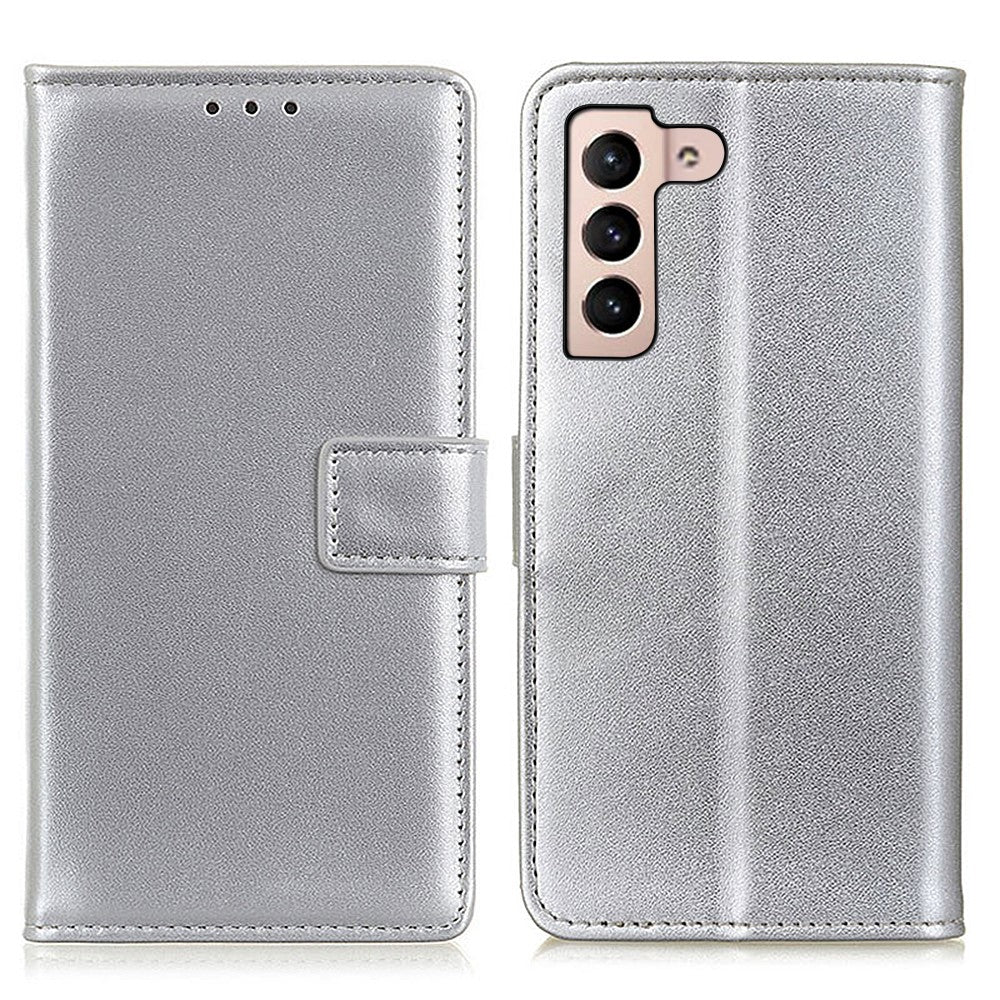 PU Leather Full Protection Wallet Stand Phone Case Shell for Samsung Galaxy S22 5G