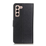Litchi Texture PU Leather Wallet Case Folio Flip Protective Cover with Horizontal Viewing Stand for Samsung Galaxy S22 5G