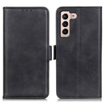 Shockproof Well-Protected Stylish Side Magnetic Clasp PU Leather Wallet Stand Case Phone Shell for Samsung Galaxy S22 5G