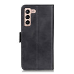 Shockproof Well-Protected Stylish Side Magnetic Clasp PU Leather Wallet Stand Case Phone Shell for Samsung Galaxy S22 5G