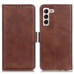 Shockproof Well-Protected Stylish Side Magnetic Clasp PU Leather Wallet Stand Case Phone Shell for Samsung Galaxy S22 5G
