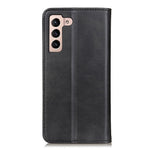 All-Inclusive Auto-absorbed Split Leather Phone Cover with Wallet and Stand for Samsung Galaxy S22 5G