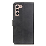 All-around Anti-scratch Phone Protector Cover PU Leather Stand Wallet Case for Samsung Galaxy S22+ 5G