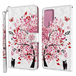 3D Creative Pattern Printing PU Leather Stand Flip Wallet Magnetic Protective Case with Strap for Samsung Galaxy S22 Ultra 5G