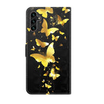 Folio Flip-plånboksfodral med 3D-mönstertryck i PU-läder och rem för Samsung Galaxy A13 5G / A04s 4G (164,7 mm)