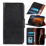 Split Leather Nappa Texture Wallet Stand Flip Protective Cover with Magnetic Closure for Samsung Galaxy S22+ 5G