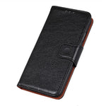 Split Leather Nappa Texture Wallet Stand Flip Protective Cover with Magnetic Closure for Samsung Galaxy S22+ 5G