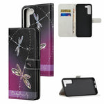 Pattern Printing Cross Texture Wallet Stand Leather Phone Case Protector for Samsung Galaxy S22+ 5G