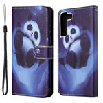 Pattern Printing Cross Texture Wallet Stand Leather Phone Case Protector for Samsung Galaxy S22+ 5G