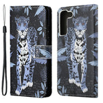 Pattern Printing Cross Texture Wallet Stand Leather Phone Case Protector for Samsung Galaxy S22+ 5G