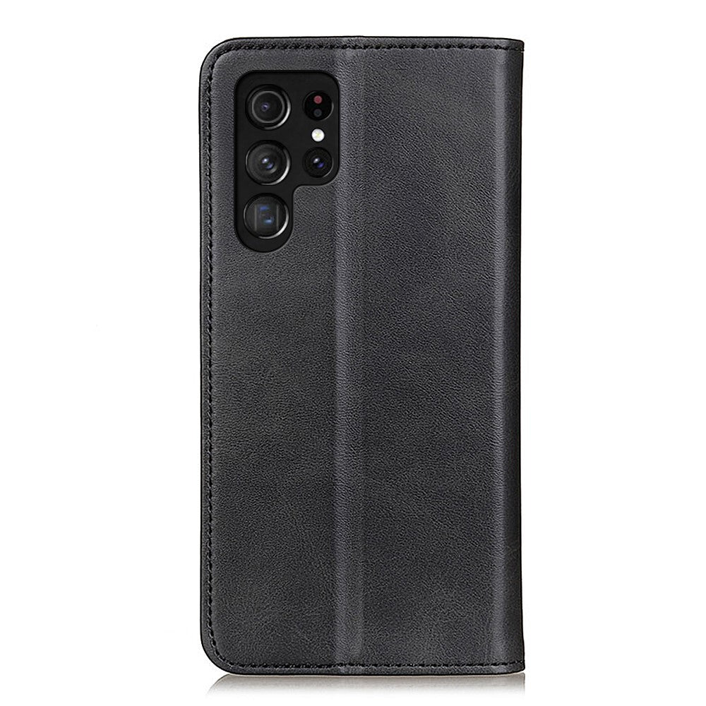 Plånboksfodral i läder med magnetisk stängning och automatisk stängning till Samsung Galaxy S22 Ultra 5G