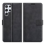 Impact Buffer PU Leather Wallet Folio Flip Case Stand Magnetic Shockproof TPU Inner Shell for Samsung Galaxy S22 Ultra 5G
