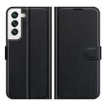 Quality PU Leather Wallet Case Litchi Texture Magnetic Closure Protective Stand Flip Phone Cover for Samsung Galaxy S22+ 5G
