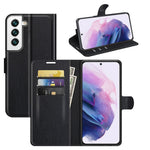 Quality PU Leather Wallet Case Litchi Texture Magnetic Closure Protective Stand Flip Phone Cover for Samsung Galaxy S22+ 5G