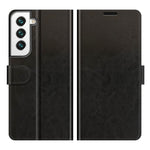 Wallet Design Crazy Horse Texture Leather Phone Cover Shell with Horizontal Viewing Stand for Samsung Galaxy S22+ 5G