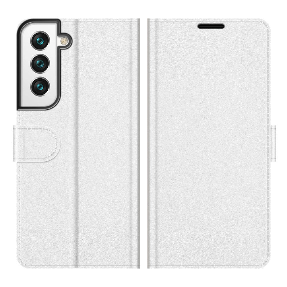 Wallet Design Crazy Horse Texture Leather Phone Cover Shell with Horizontal Viewing Stand for Samsung Galaxy S22+ 5G