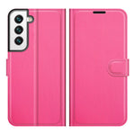 Shockproof Litchi Texture PU Leather Wallet Case Magnetic Closure Protective Stand Flip Phone Cover for Samsung Galaxy S22 5G