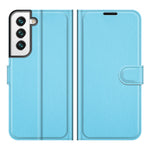 Shockproof Litchi Texture PU Leather Wallet Case Magnetic Closure Protective Stand Flip Phone Cover for Samsung Galaxy S22 5G