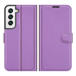 Shockproof Litchi Texture PU Leather Wallet Case Magnetic Closure Protective Stand Flip Phone Cover for Samsung Galaxy S22 5G