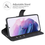 Fuldt beskyttende PU-læder TPU Pung Stander Telefon Flip Cover Etui til Samsung Galaxy S22 5G
