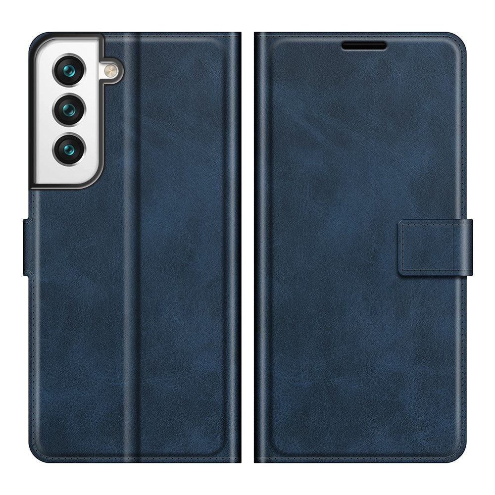 Fuldt beskyttende PU-læder TPU Pung Stander Telefon Flip Cover Etui til Samsung Galaxy S22 5G