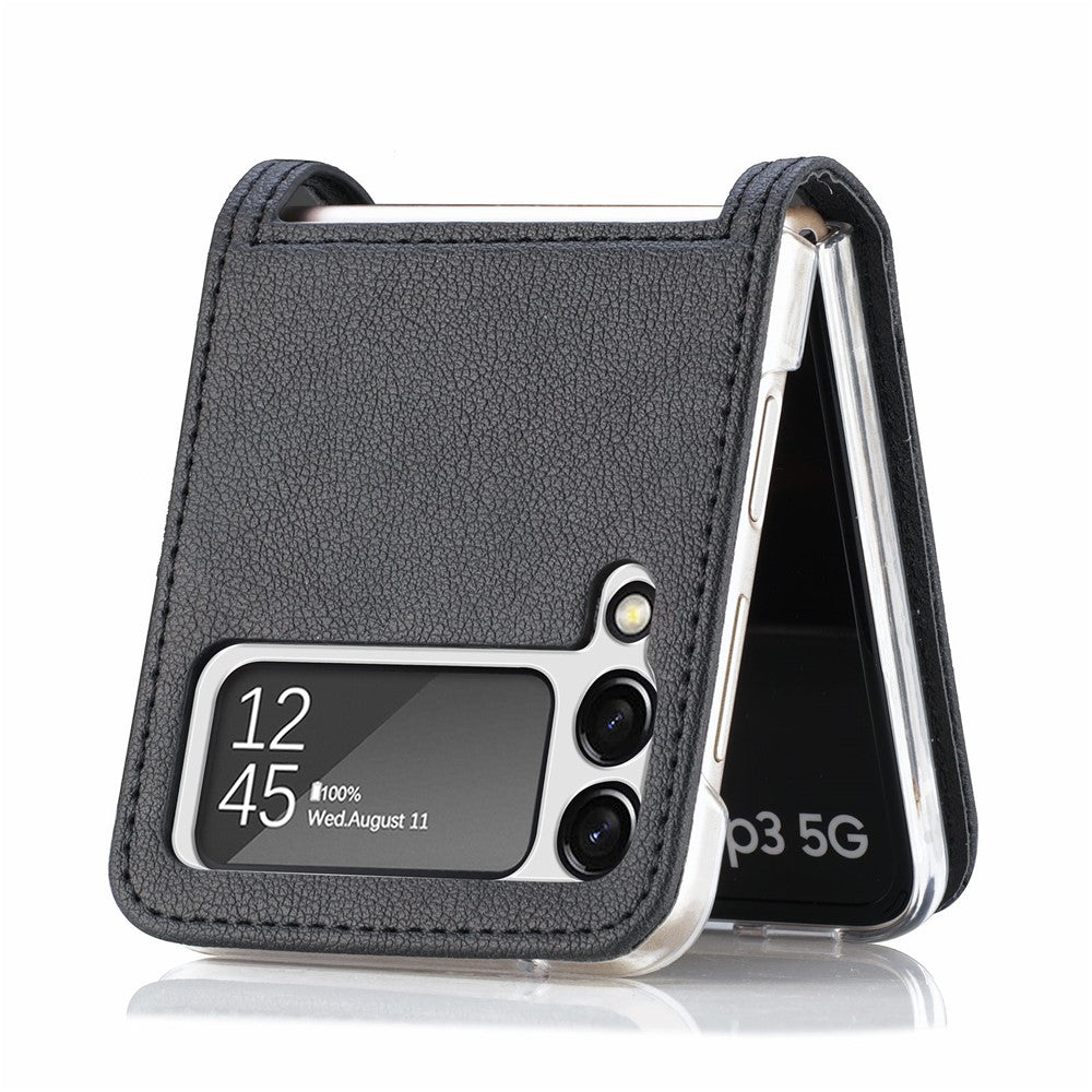 Slankt Letvægts Design med Kortlommer, Stilfuldt PU-læder Cover til Samsung Galaxy Z Flip3 5G