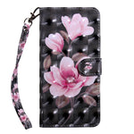 3D Creative Pattern Printing PU Leather Folio Flip Wallet Case Stand Magnetic Closure Cover with Strap for Samsung Galaxy S22 5G