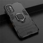 Ring Holder Kickstand Hard PC + Flexible Soft TPU Dual Layer Shock Absorption Protective Cover for Samsung Galaxy M52 5G