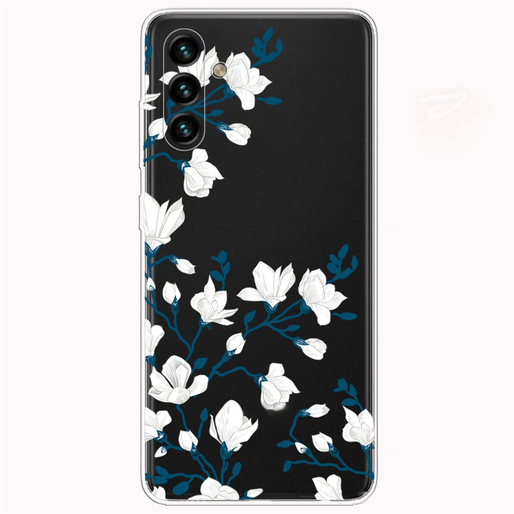 Mönstertryck IMD mjukt TPU smalt mobilskyddsskal för Samsung Galaxy A13 5G / A04s 4G (164,7 mm)