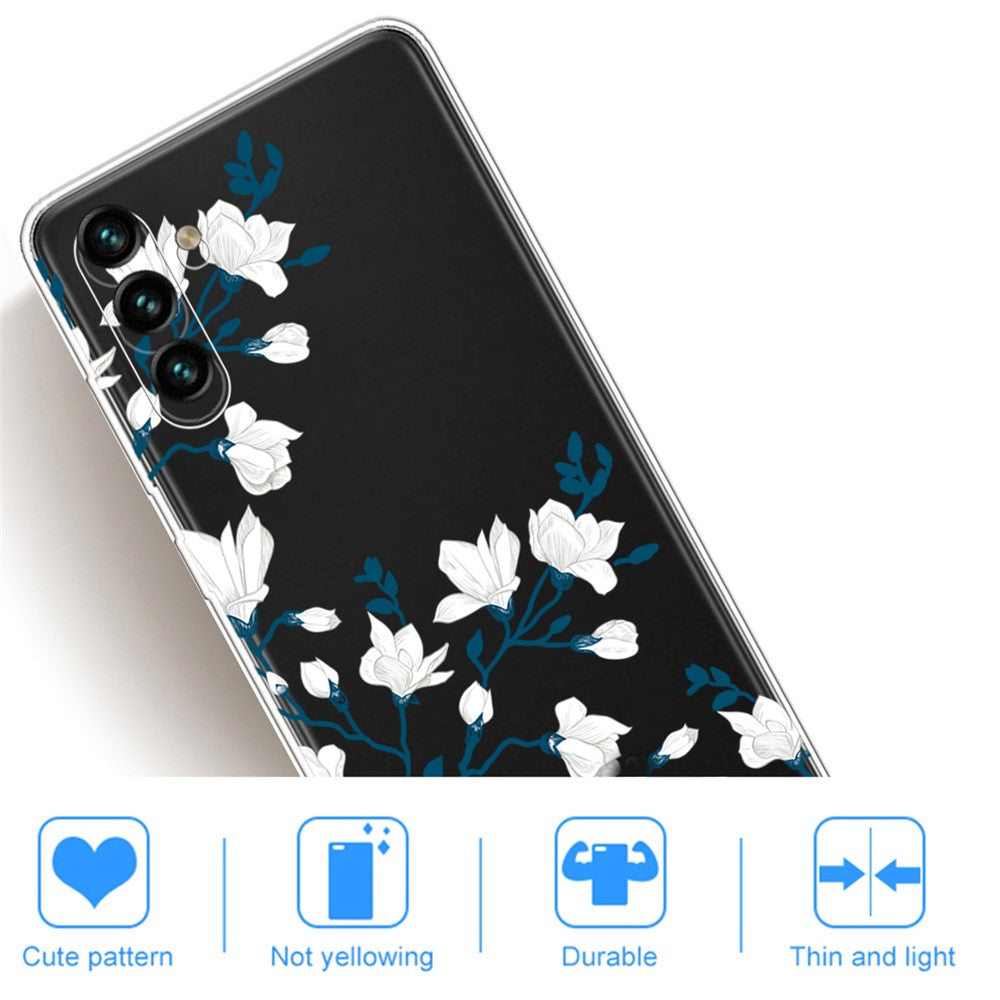 Mönstertryck IMD mjukt TPU smalt mobilskyddsskal för Samsung Galaxy A13 5G / A04s 4G (164,7 mm)